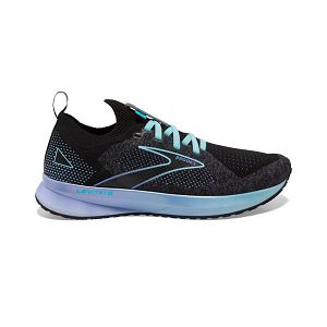 Brooks Levitate StealthFit 5 Womens Road Running Shoes Black/Blue/Purple | USA-JAO642083